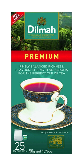 

Чай чёрный Dilmah Premium Ceylon, 25×2