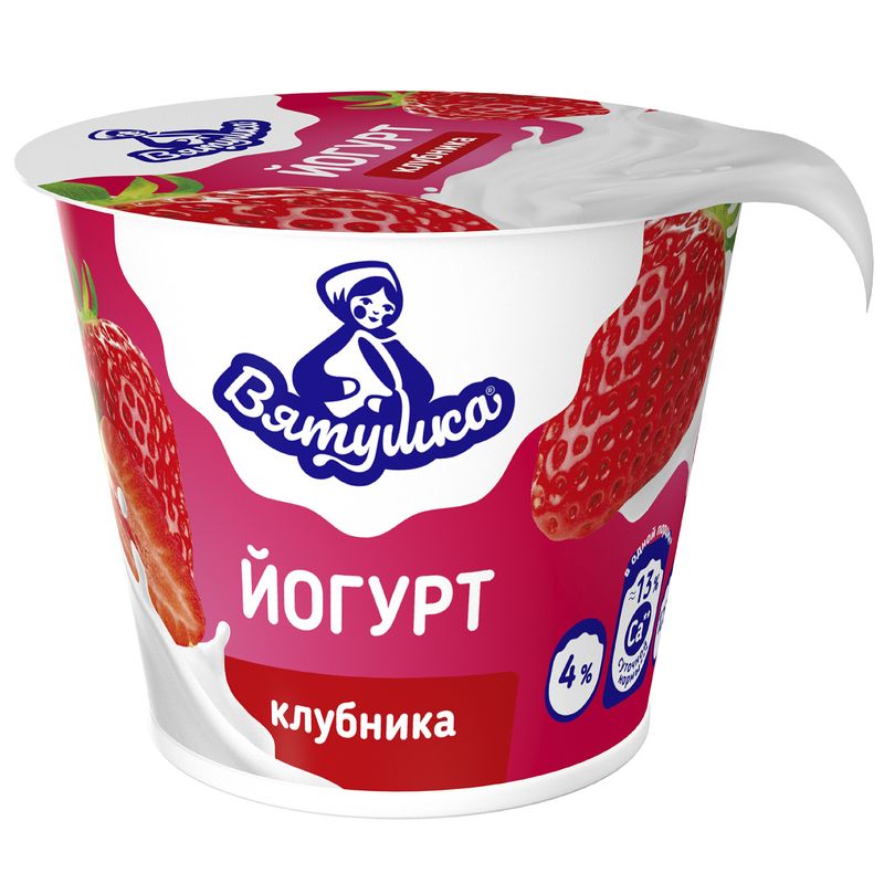 

Йогурт Вятушка Клубника 4% 125г