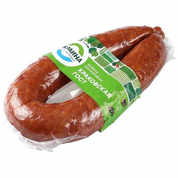 Колбаса полукопченая Окраина Краковская, категория Б 350 г