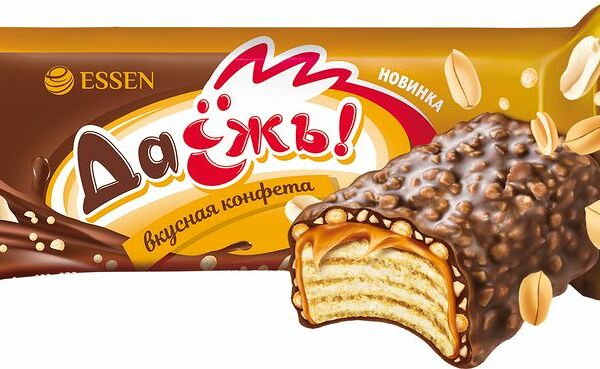 Конфеты ДаЁжъ с карамелью, арахисом и криспи вес