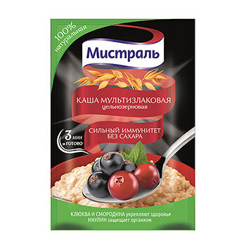 Каша мультизлаковая цельзерновая Мистраль Сильный иммунитет без сахара