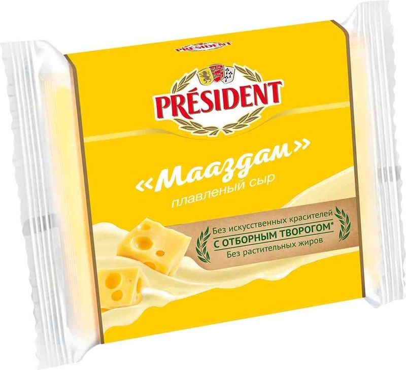 

Сыр плавленый President Маасдам слайсы 40% БЗМЖ, 150 г