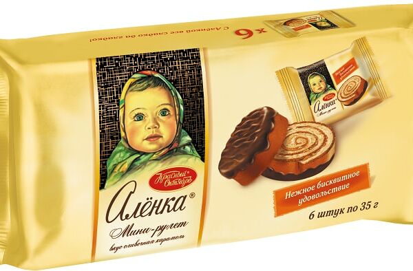 Мини-рулеты Аленка Сливочная карамель 6шт*35г