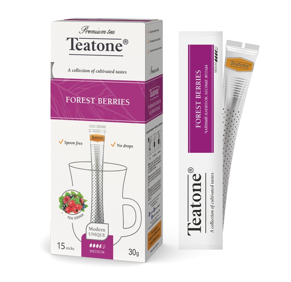 

Чайный напиток Teatone Forest Berries Лесные ягоды в стиках 15*2 г