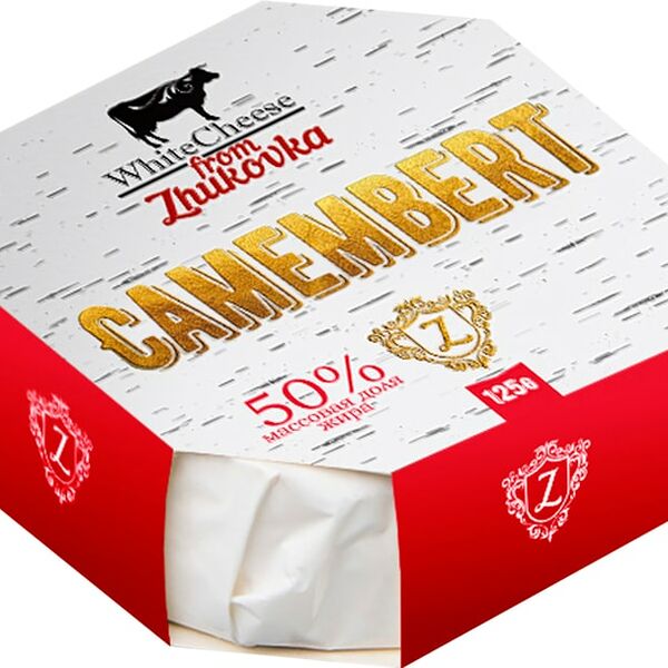 Сыр White Cheese from Zhukovka Камамбер с белой плесенью 50%