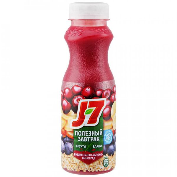 Коктейль Полезный завтрак J7 Вишня-банан-яблоко-виноград