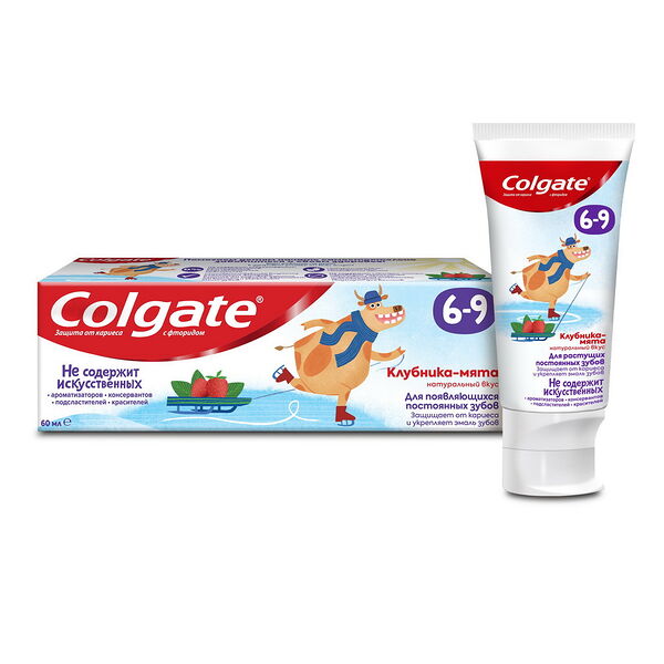Colgate паста зубная детская 6-9 с фторидом 60мл
