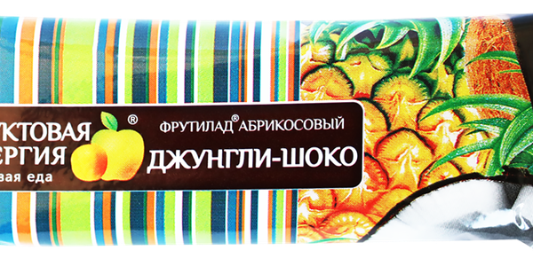 Батончик абрикосовый Фрутилад, Фруктовая Энергия, Джунгли-Шоко, глазированный 40 г