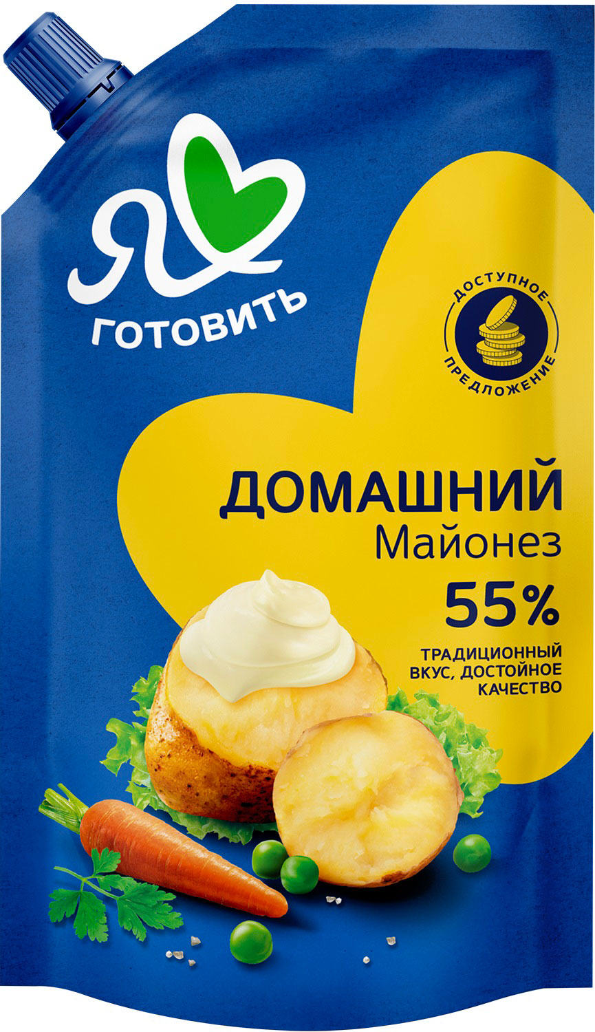 

Майонез Я люблю готовить Домашний 55%