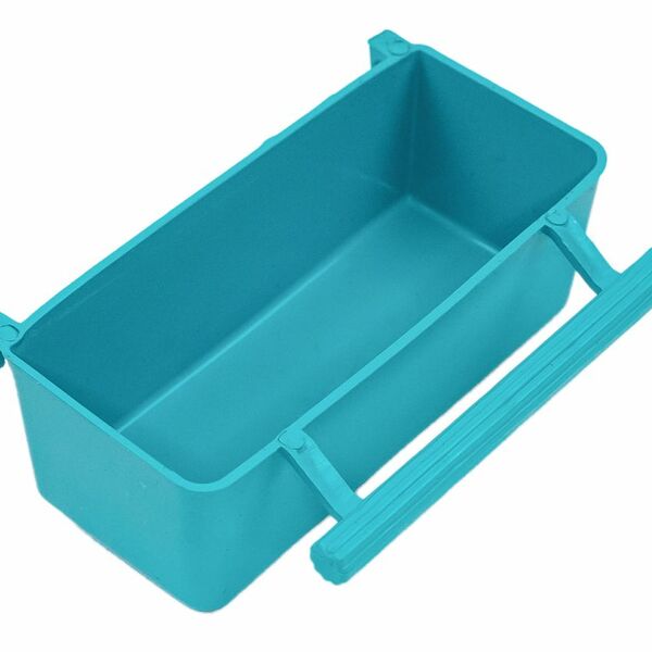 HOMEPET Кормушка для птиц в клетку прямоугольная бирюзовая 9х3,5х3см