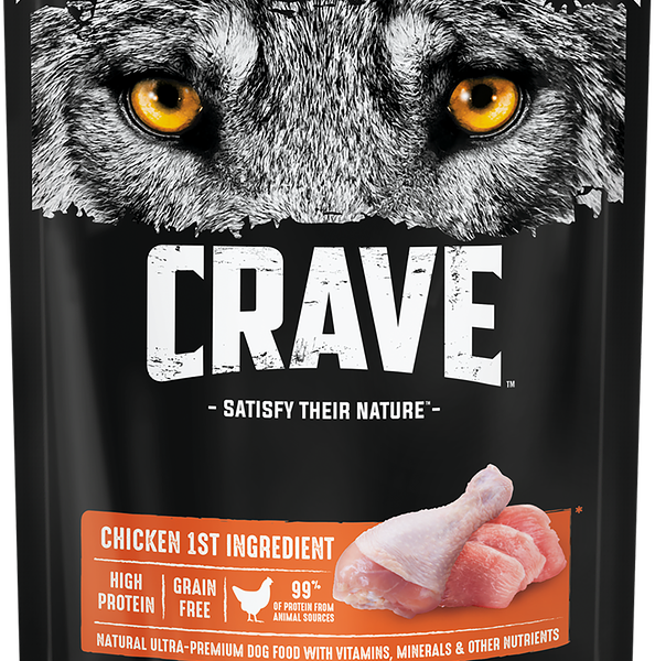 Корм консервированный для взрослых собак CRAVE Курица