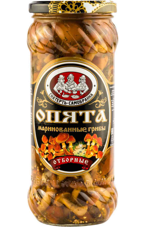 

Опята маринованные Скатерть-Самобранка отборные 580 г