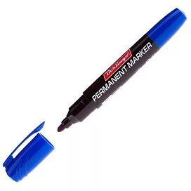 Маркер перманентный синий пулевидный 1мм P-505-F