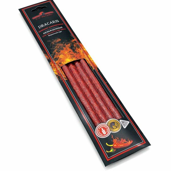 Колбаски сырокопченые dracaris (дракарис) ТМ Фабрика качества