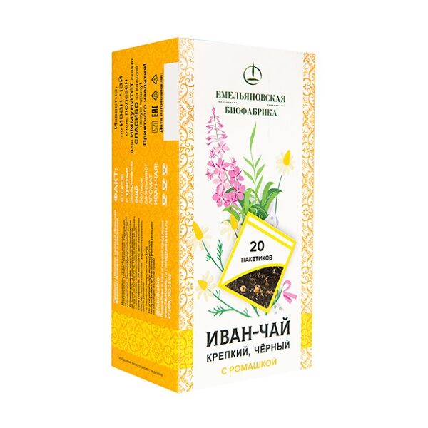 Напиток чайный Иван-чай ферментированный с ромашкой пакетики 20 шт