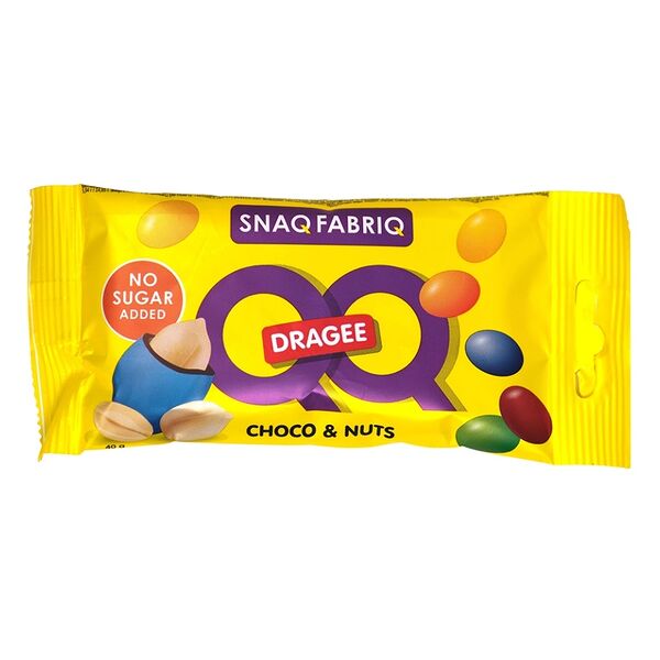 Драже Snaqfabriq QQ Арахис в молочном шоколаде в глазури (без сахара) 40 г
