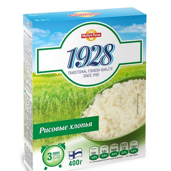 Хлопья рисовые Myllyn Paras