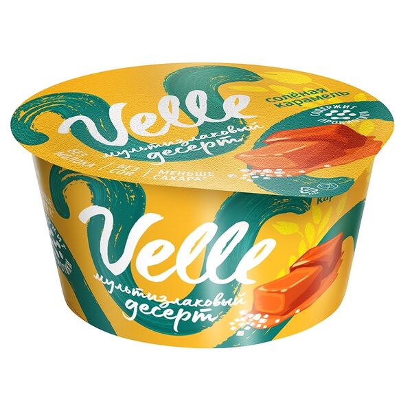 Десерт растительный мультизлаковый Velle Солёная карамель 130г