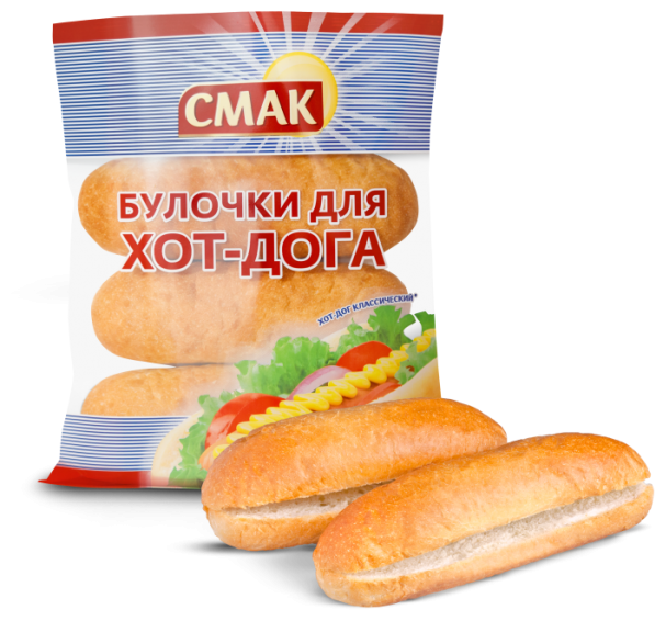 

Булочки для хот-дога Смак пшеничные, 150 г