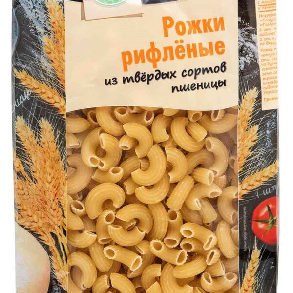 Макаронные изделия Рожки рифлёные Глобус