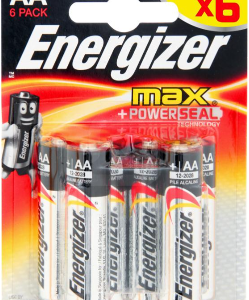 Батарейки Energizer Max Powerseal 6 шт