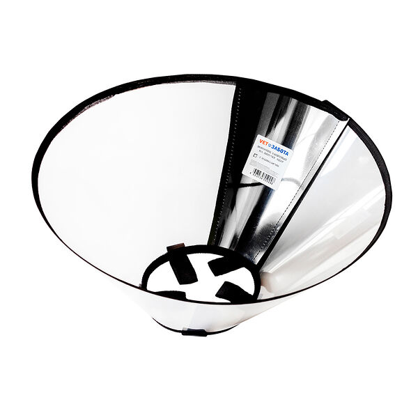 Воротник защитный №24,5 для кошек и собак на липучке, глубина 24,5 см