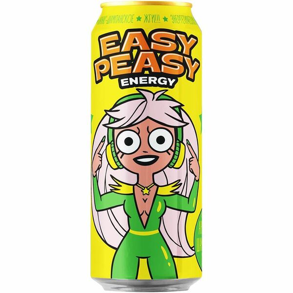 Энергетический напиток Easy Peasy ананас-шампанское газированный 0%