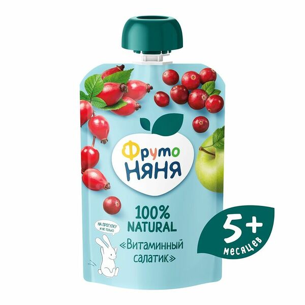 Пюре ФрутоНяня Витаминный салатик с витамином С с 5 месяцев