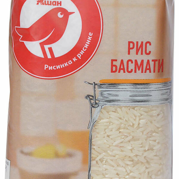 Рис белый АШАН Красная птица Басмати
