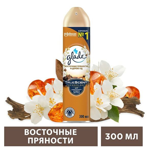 Освежитель воздуха Glade Восточные пряности и дерево уд 300мл