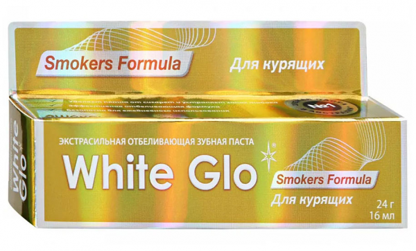 Зубная паста White Glo Отбеливающая для курящих