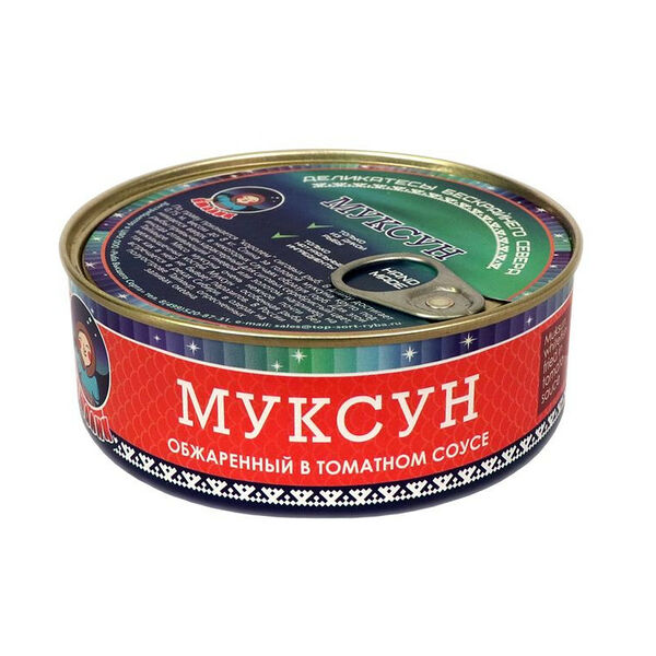 Муксун в томатном соусе ж/б