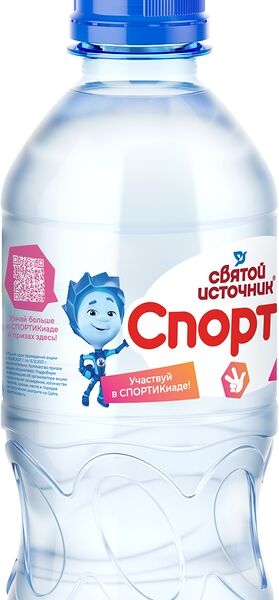 Вода Святой источник Спортик артезианская йод-калиевая высшей категории негазированная, 330мл