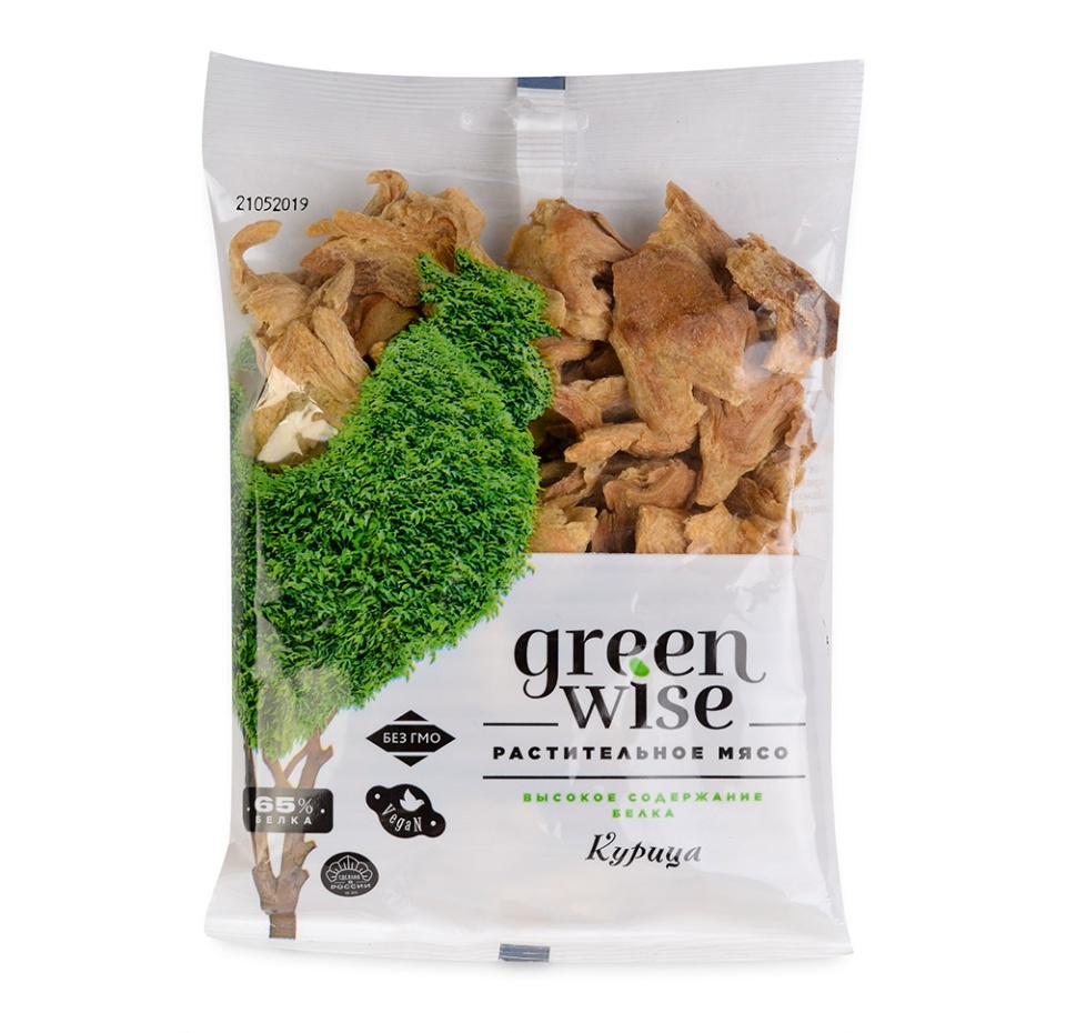 

Растительное мясо Greenwise вкус Курица 150г, Россия