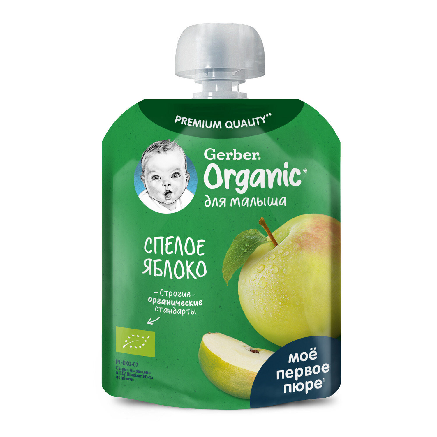 

Пюре Gerber Organic спелое яблоко с 4 месяцев 90 г