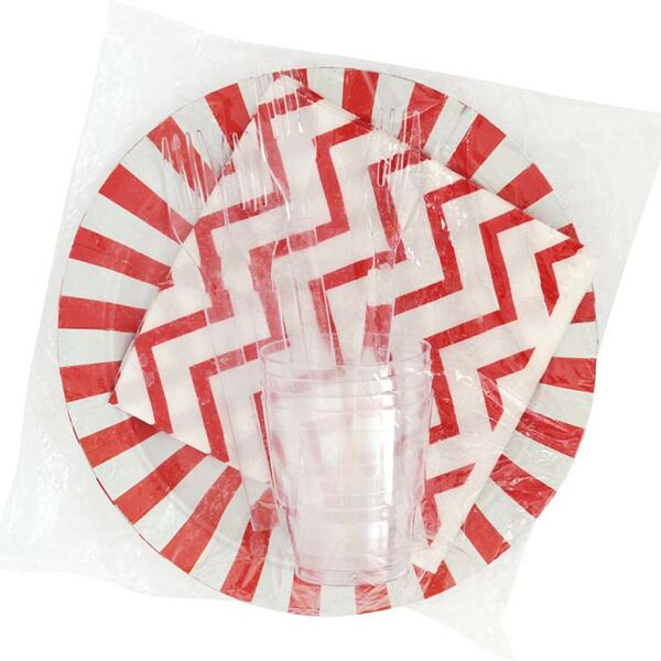 Набор одноразовой посуды Люкс на 4 персоны