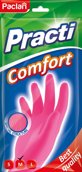

Перчатки Paclan Practi Comfort хозяйственные М 1 шт