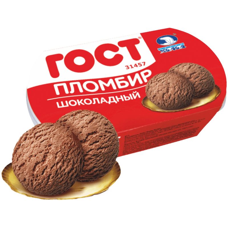 

Мороженое пломбир ГОСТ шоколадное 400 г