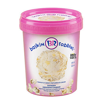 Мороженое сливочное BRandICe Попкорн идеально-сладкий 11,5%, 1кг