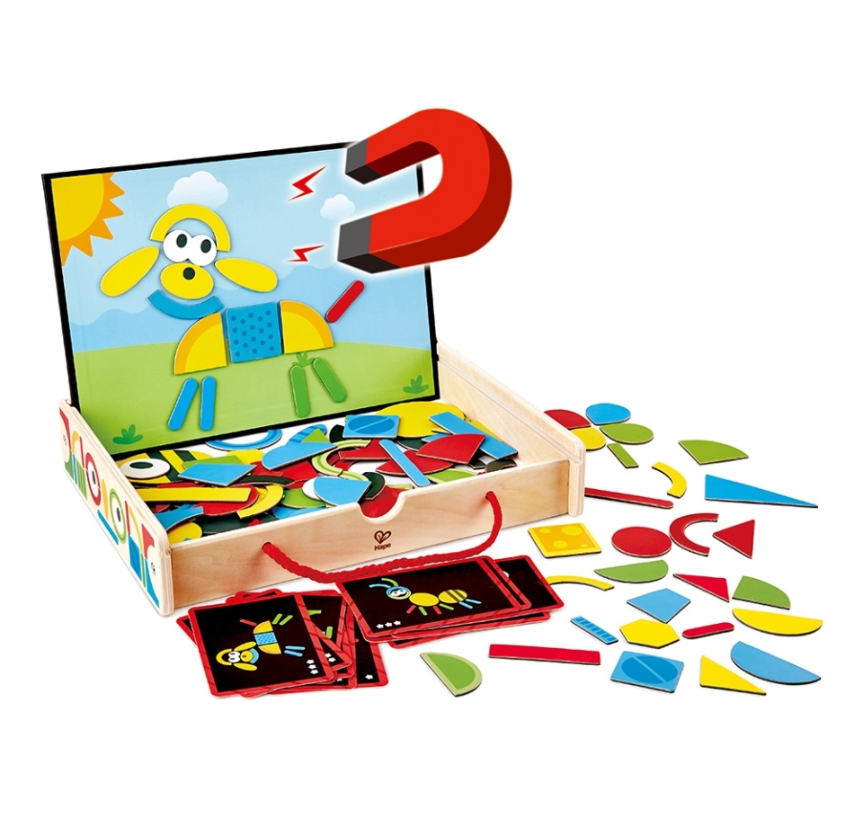 

Конструктор Hape Веселый художник магнитный в коробке 91 элемент 3+, Швейцария