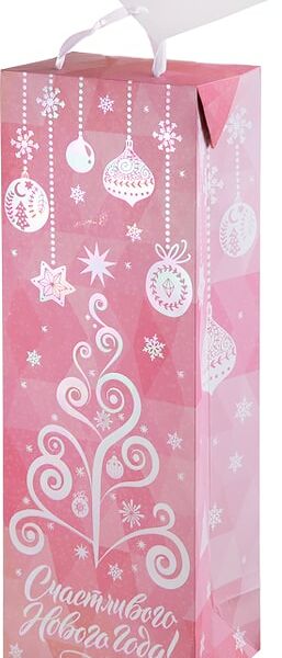 Пакет подарочный Magic Pack Розовая елка 12.5*34.5*8.3см