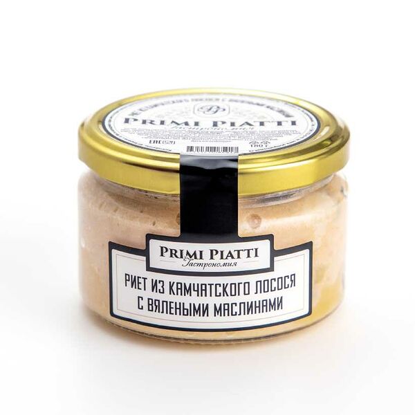 Риет Primi Piatti из камчатского лосося с вялеными маслинами 180 г