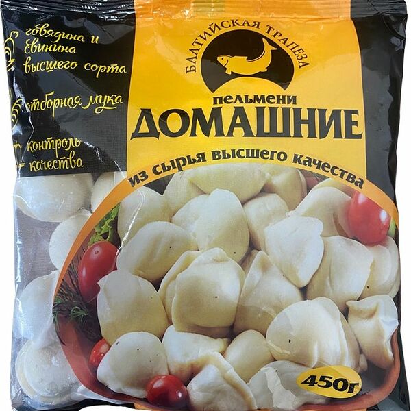 Пельмени Балтийская Трапеза Домашние замороженные 450г