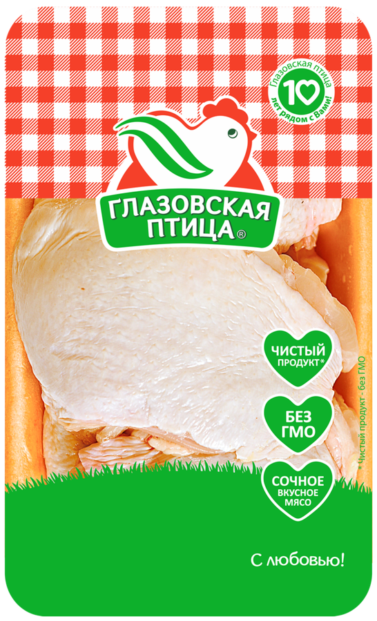 

Бедро куриное ПФ ГЛАЗОВСКАЯ охл. подложка вес до 1.0 кг