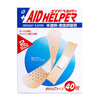 Пластырь Aid Helper, Watts, 20 шт. — 12*53 мм, 20 шт. — 19*72 мм