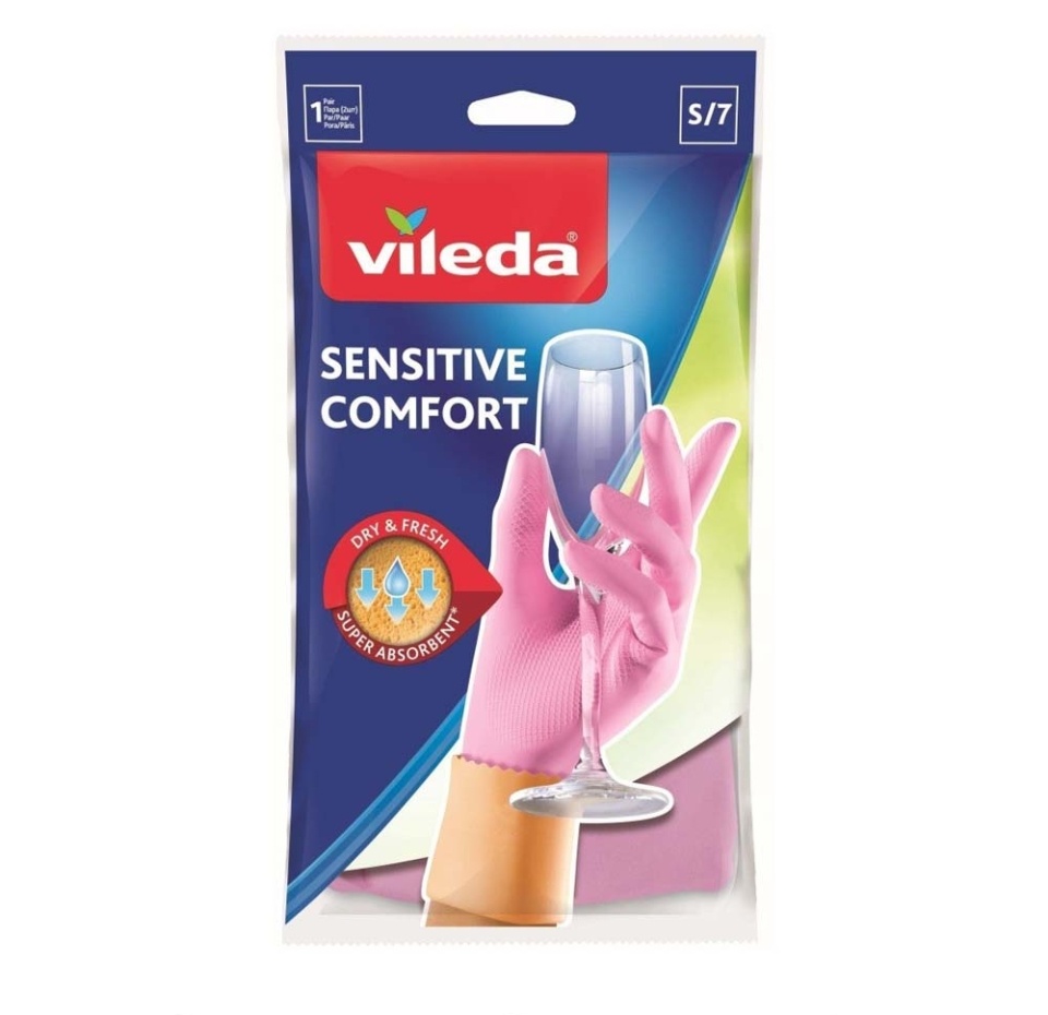 

Перчатки Vileda лёгкие резиновые S 1 пара