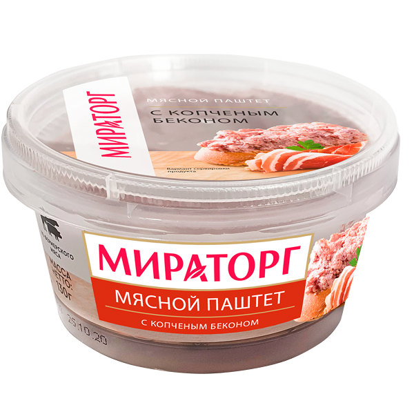 Паштет Мираторг с копчёным беконом