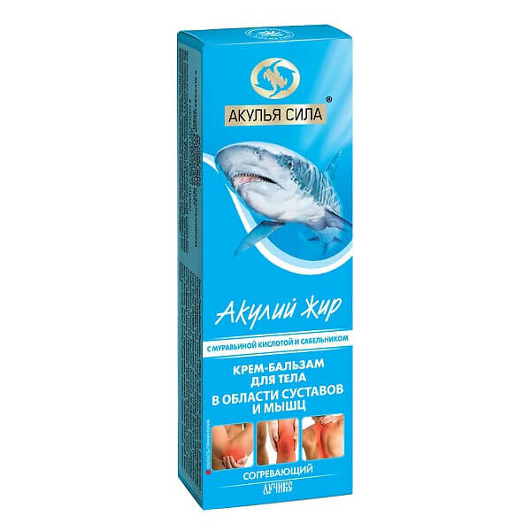 Акулий жир (кр-бальз.согрев.мурав.к/сабел.75мл)