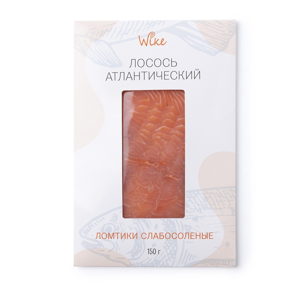 

Лосось атлантический Wike ломтики слабосоленые 150 г