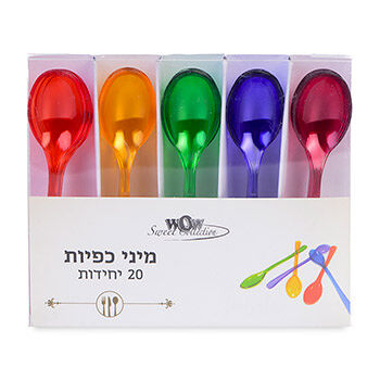 Ложка мини Cose Belle набор 5 цветов  20шт Китай